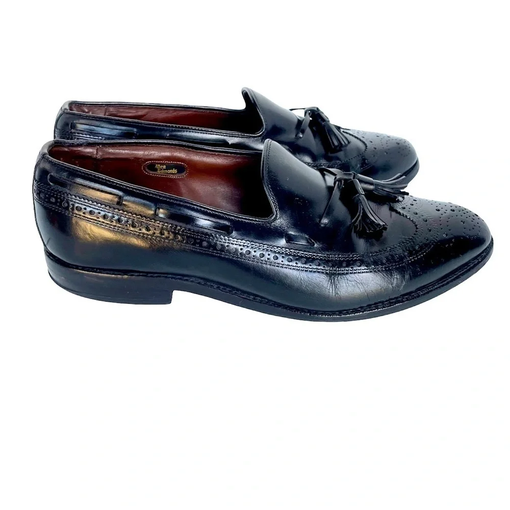 𝅺Allen Edmonds Manchester 8507 Black Dress Shoes Size 9.5 D
